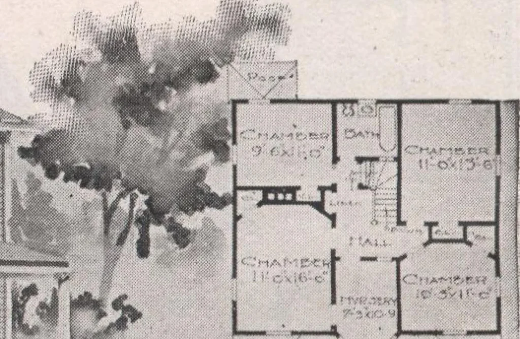 An illustration from Attractive homes, 1912, leaf 75