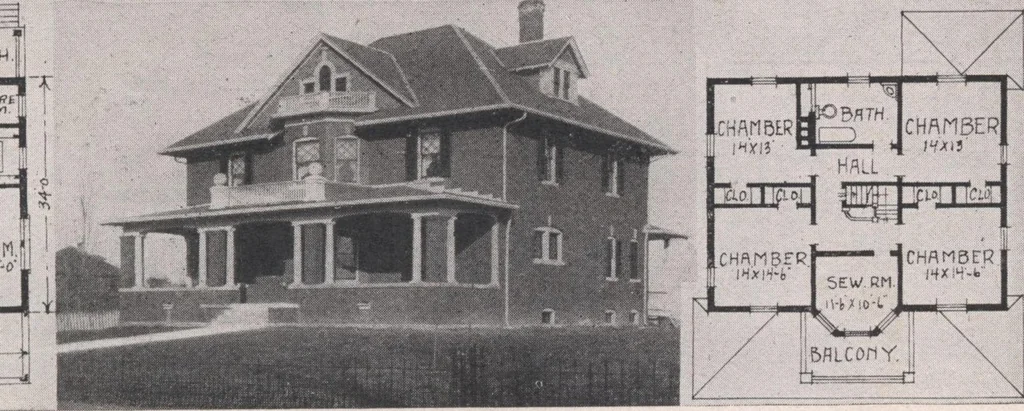 An illustration from Attractive homes, 1912, leaf 76