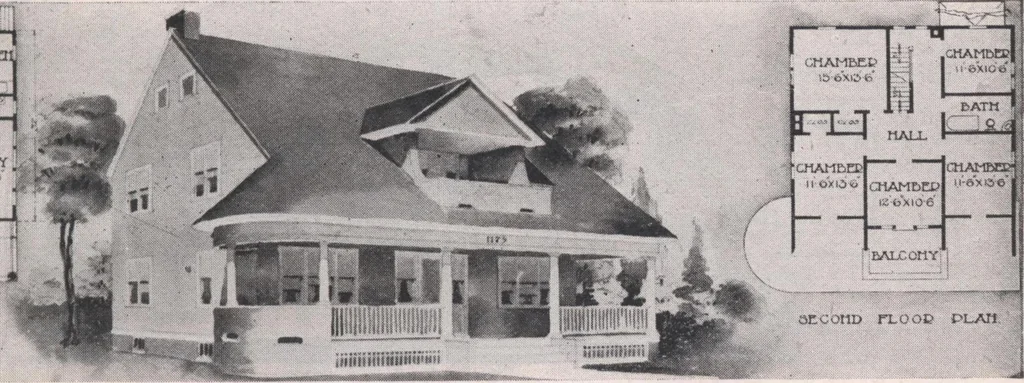 An illustration from Attractive homes, 1912, leaf 76