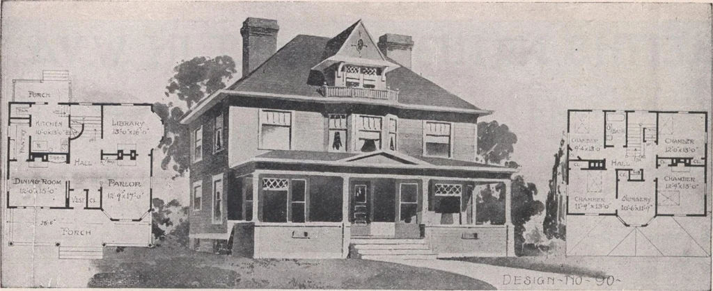 An illustration from Attractive homes, 1912, leaf 77