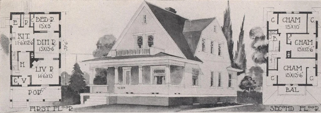 An illustration from Attractive homes, 1912, leaf 78