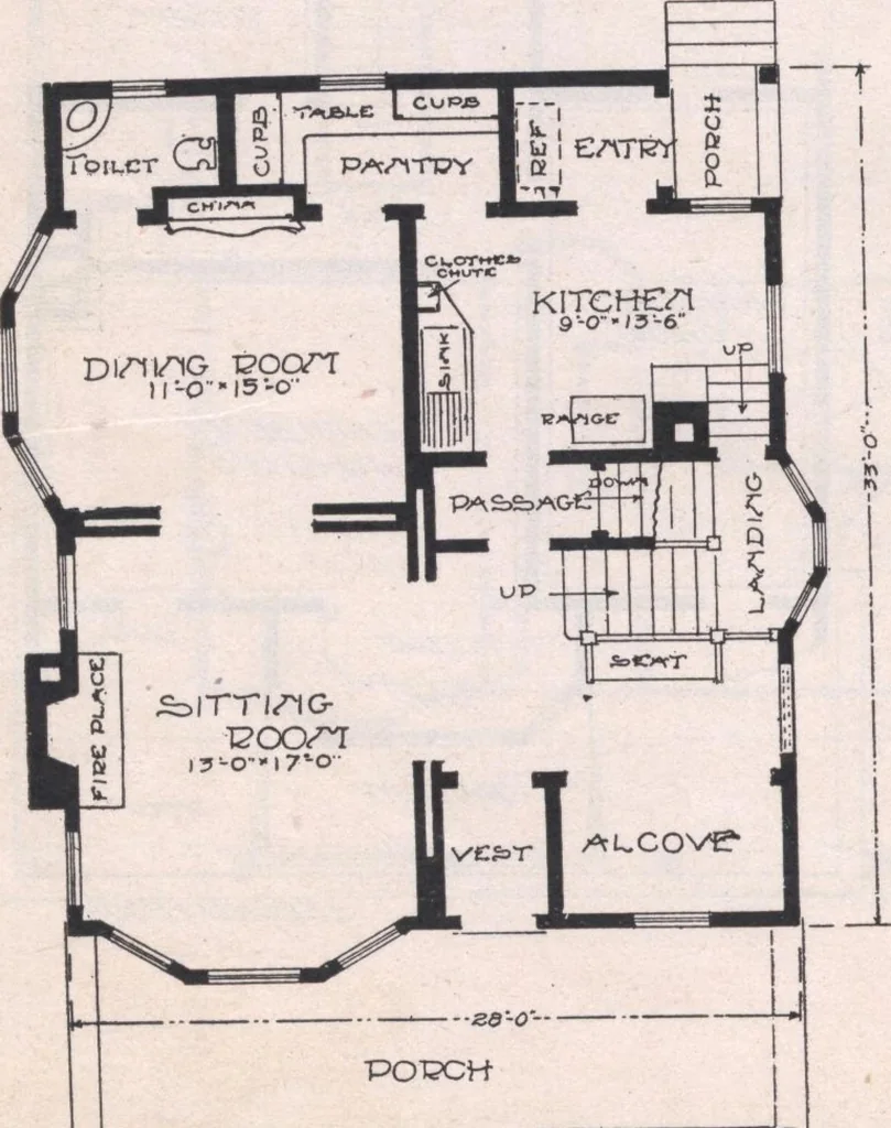 An illustration from Attractive homes, 1912, leaf 81