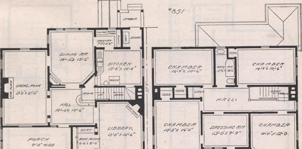 An illustration from Attractive homes, 1912, leaf 84