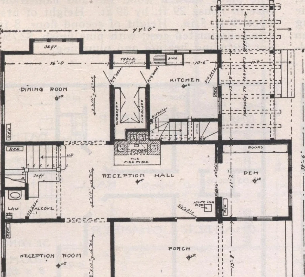 An illustration from Attractive homes, 1912, leaf 88