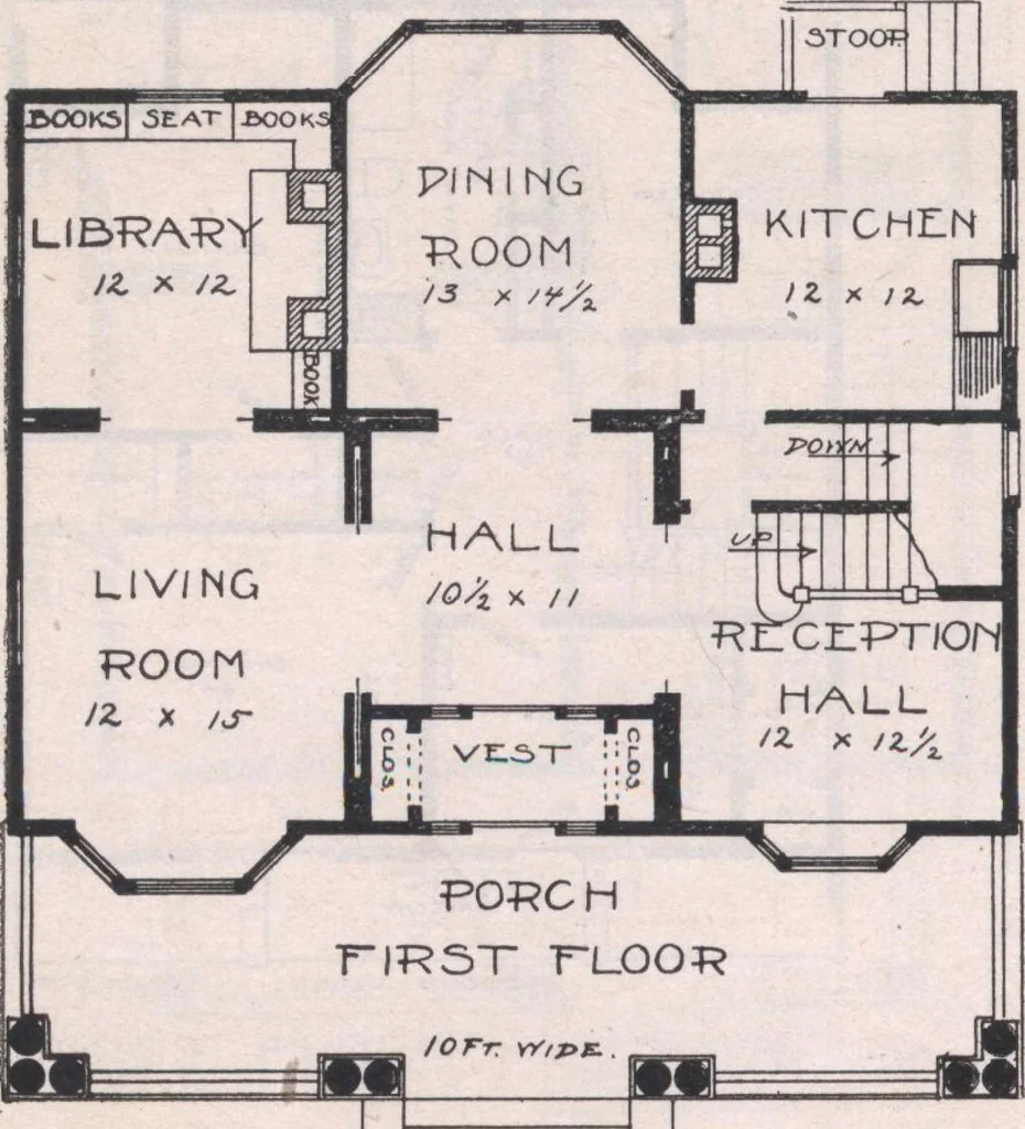 An illustration from Attractive homes, 1912, leaf 89