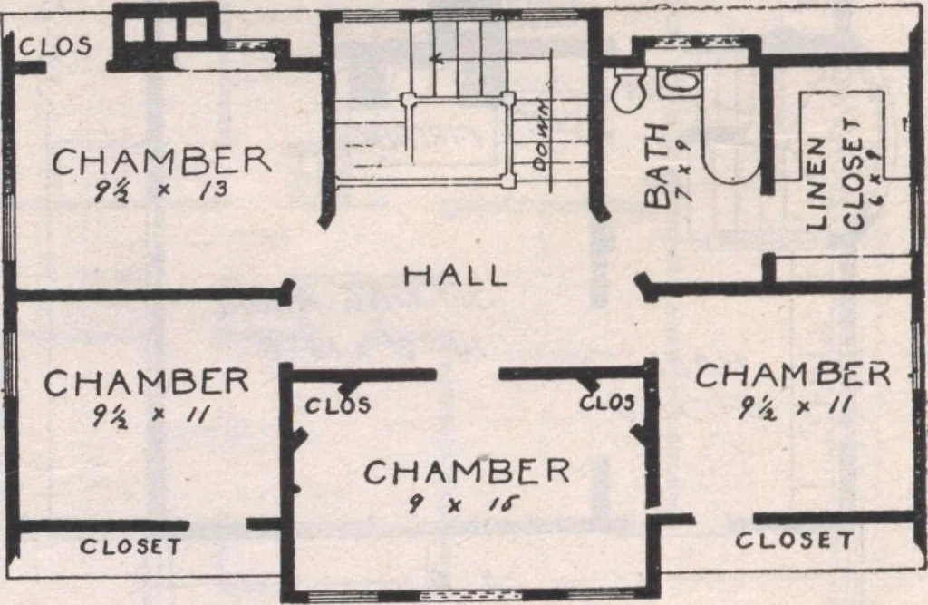 An illustration from Attractive homes, 1912, leaf 93