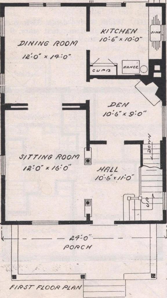 An illustration from Attractive homes, 1912, leaf 95