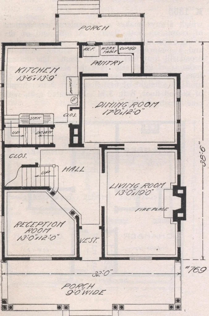 An illustration from Attractive homes, 1912, leaf 96
