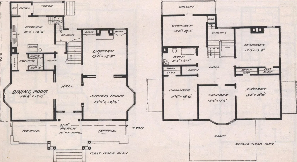 An illustration from Attractive homes, 1912, leaf 98