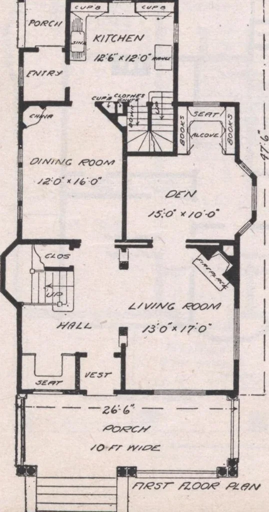 An illustration from Attractive homes, 1912, leaf 99