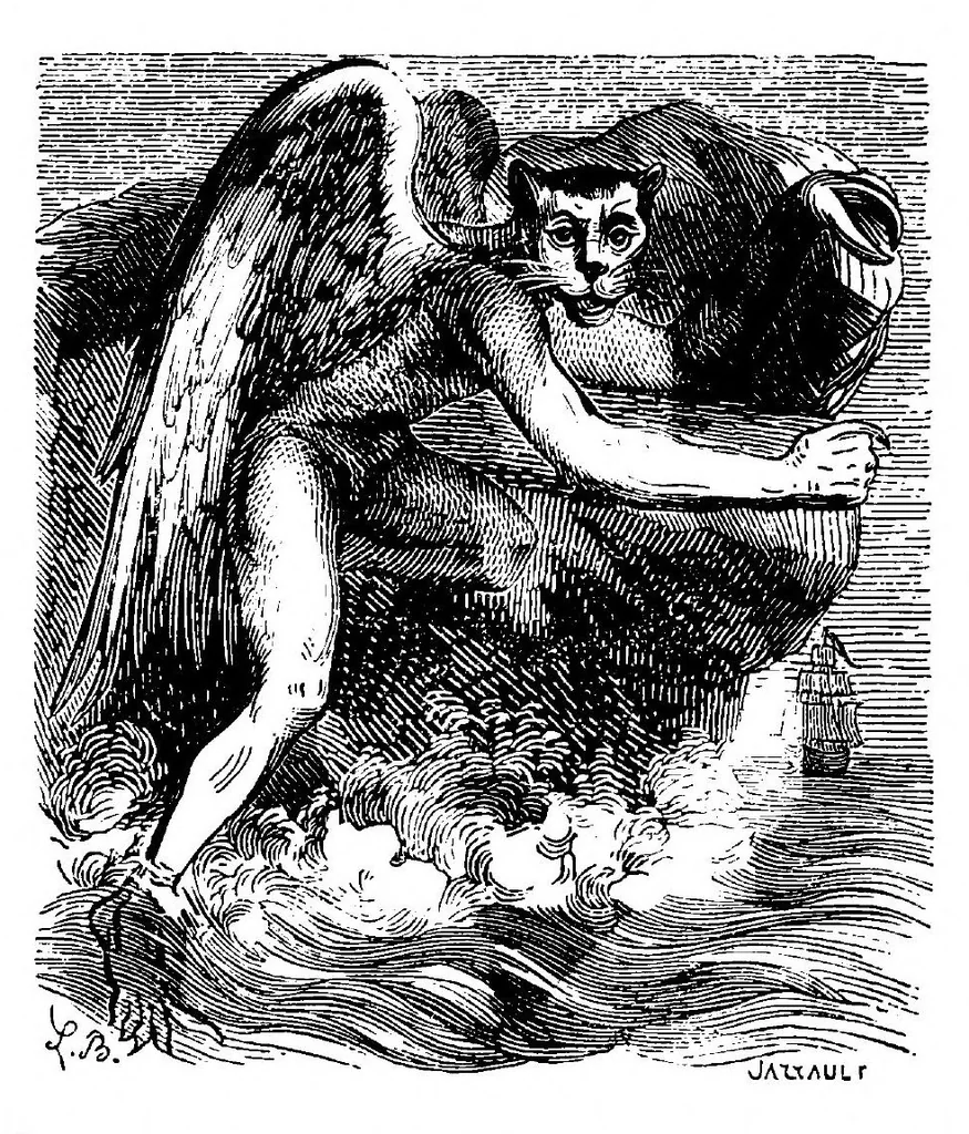 An illustration from Dictionnaire infernal; répertoire universel des êtres, des personnages, des livres, des faits et des choses qui tiennent aux esprits .., 1863, leaf 505
