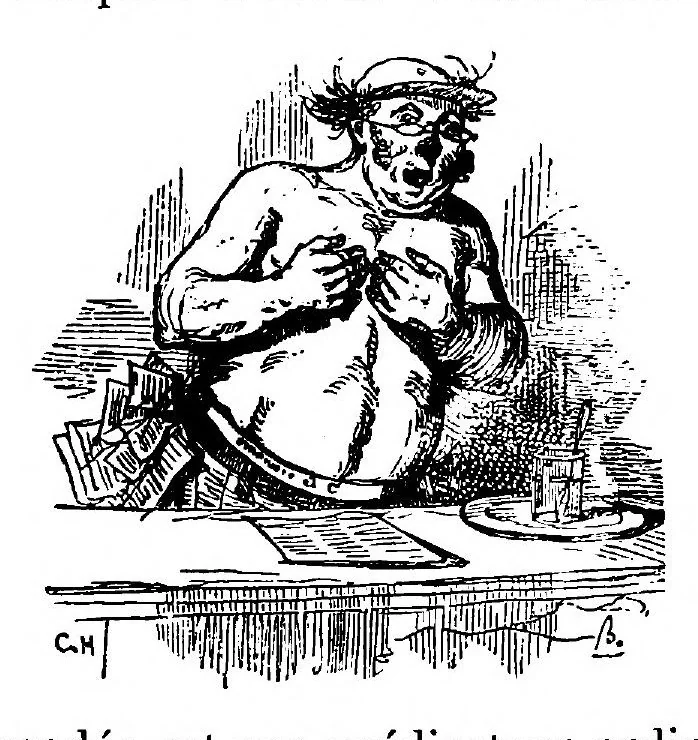 An illustration from Dictionnaire infernal; répertoire universel des êtres, des personnages, des livres, des faits et des choses qui tiennent aux esprits .., 1863, leaf 618