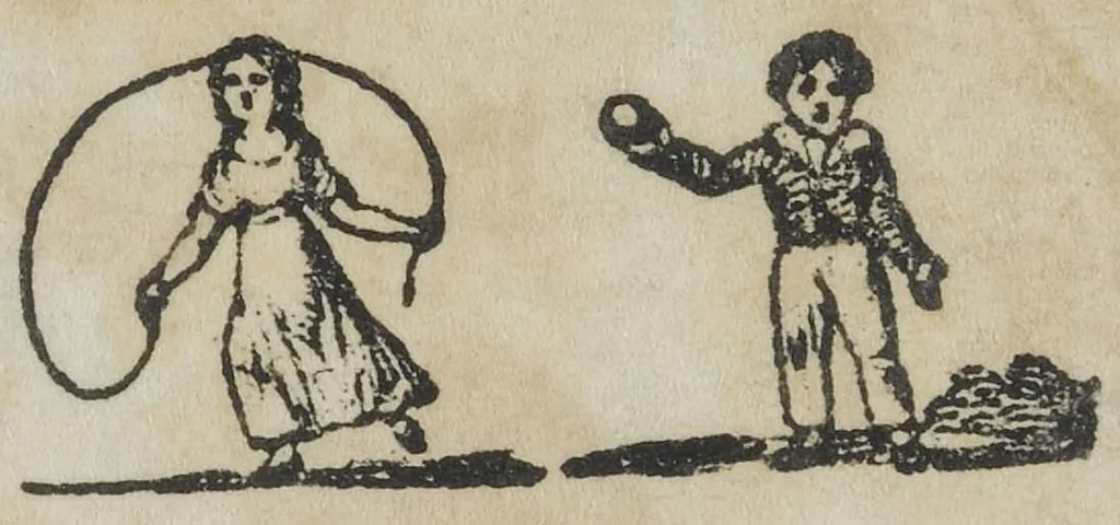 An illustration from The Village green; or, Sports of youth, 1840, leaf 2