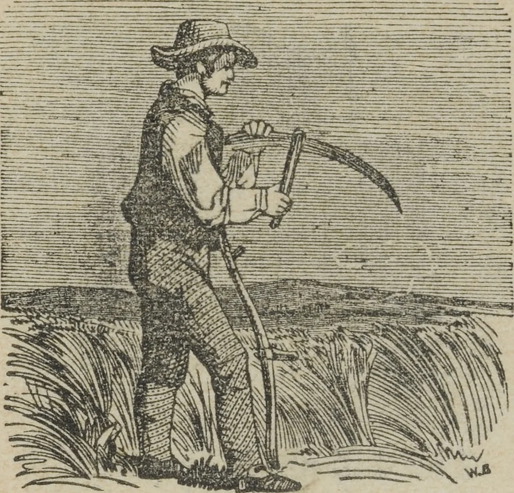 An illustration from Life on the farm; in amusing rhyme, 1856, leaf 6