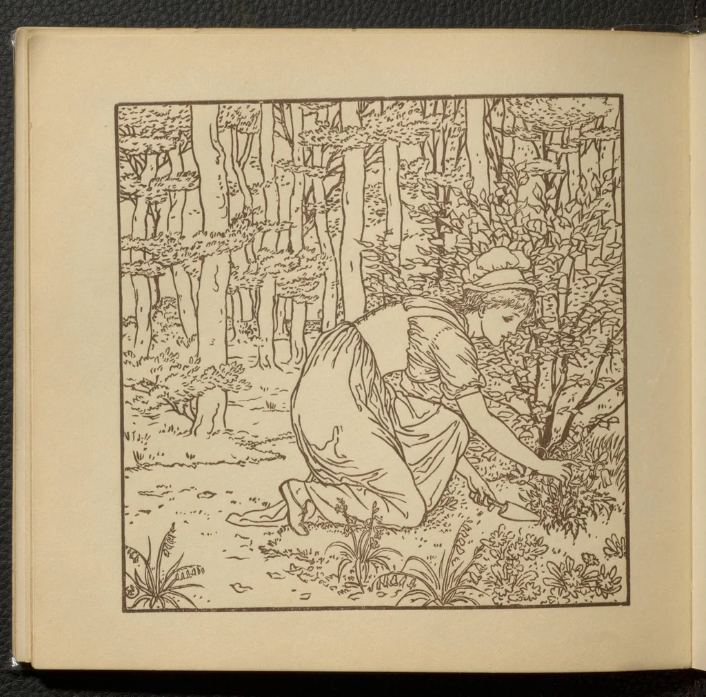 An illustration from Walter Crane's painting book, leaf 37