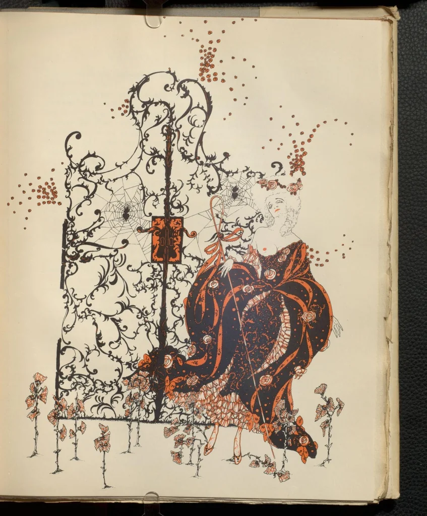 An illustration from Manon Lescaut, 1928, leaf 128