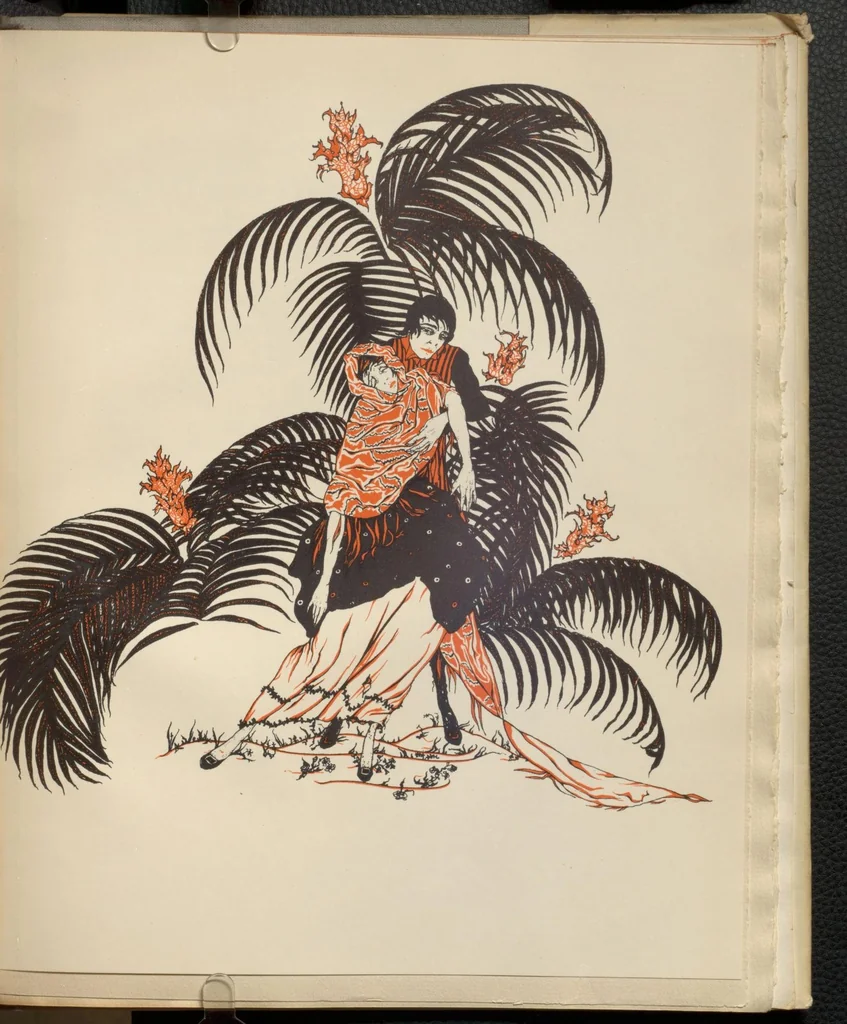 An illustration from Manon Lescaut, 1928, leaf 268