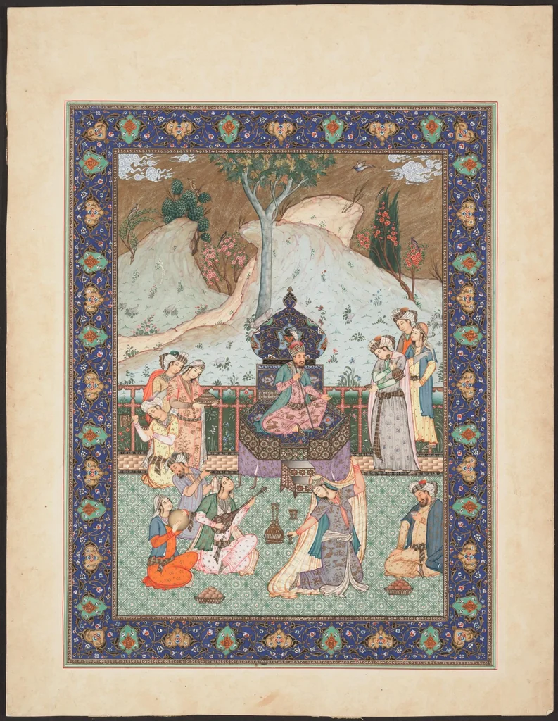 An illustration from [Painting of a King being Entertained.], 1930, leaf 0