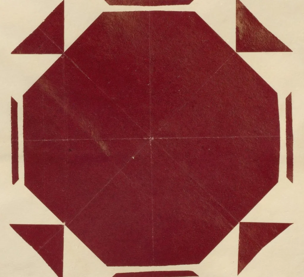 An illustration from Sample book of quilt and embroidery patterns, 1895, leaf 131