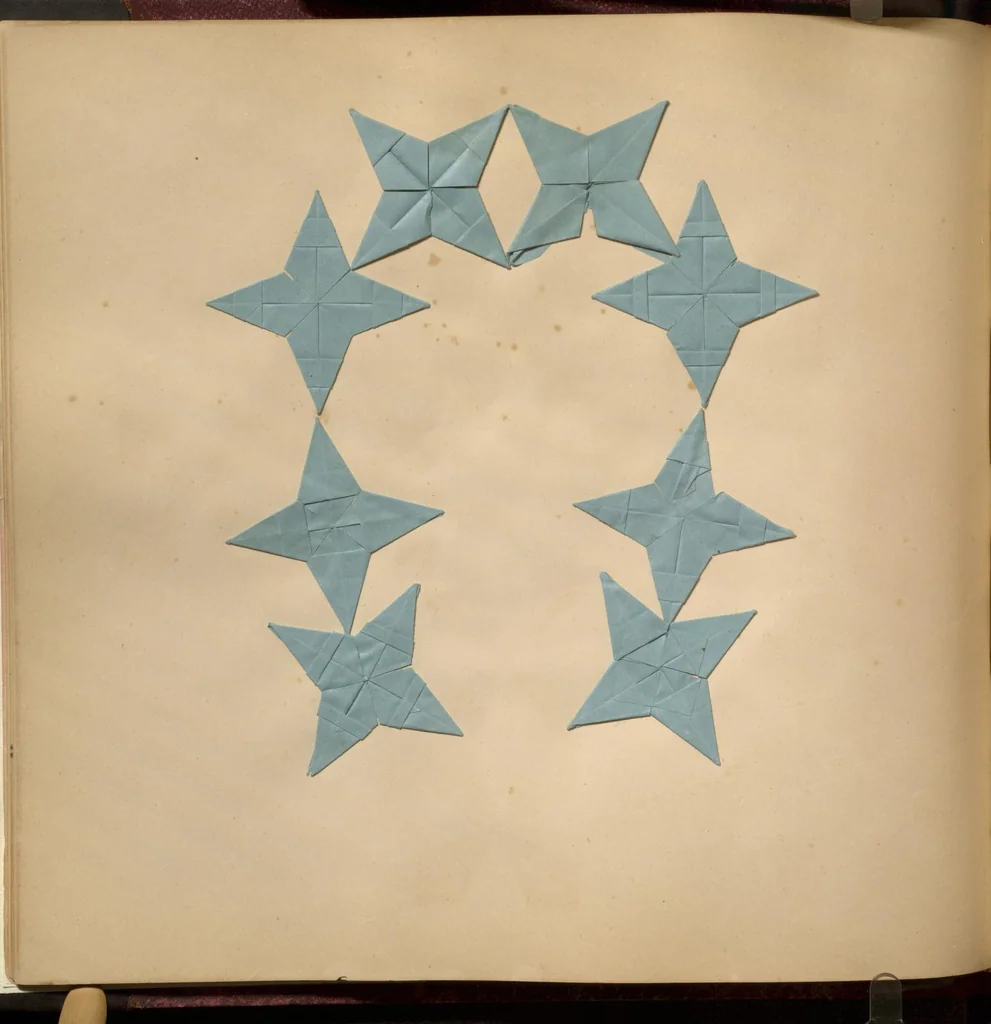 An illustration from Sample book of quilt and embroidery patterns, 1895, leaf 15