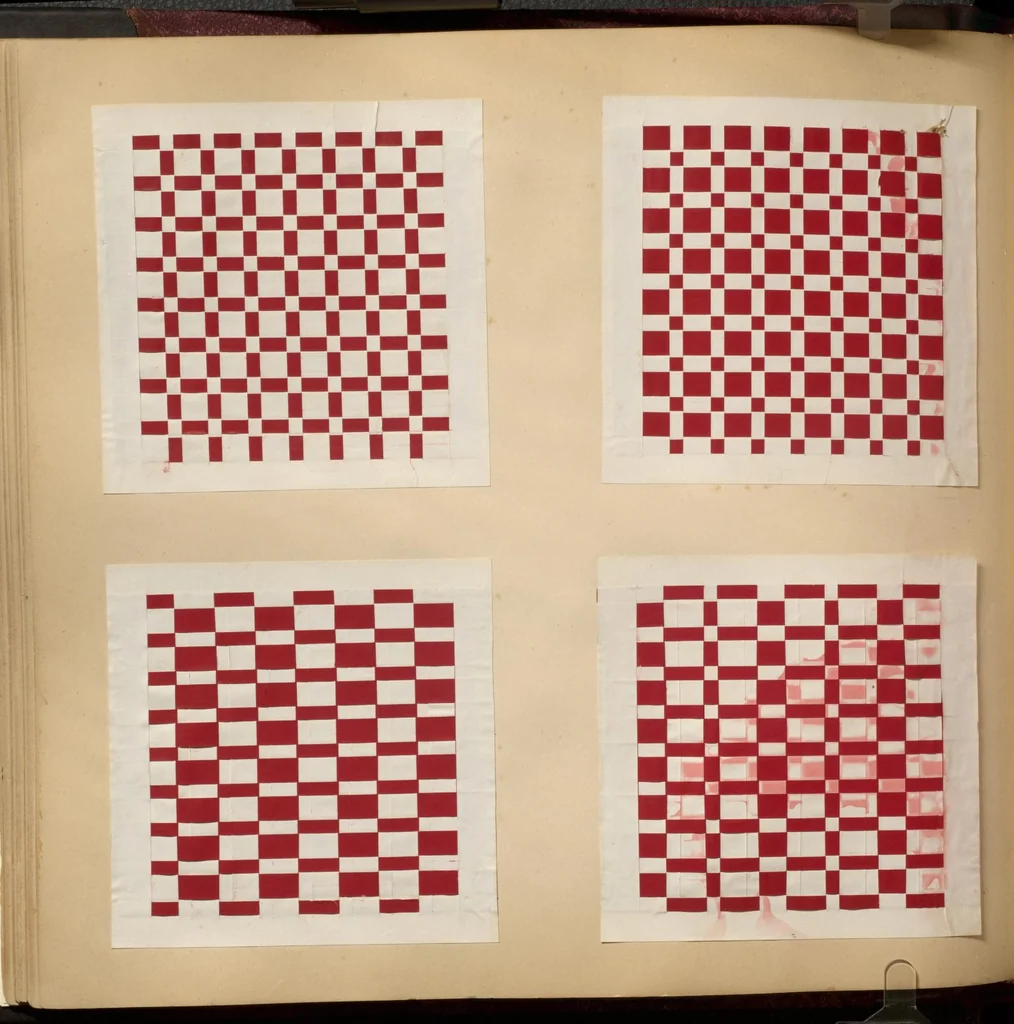 An illustration from Sample book of quilt and embroidery patterns, 1895, leaf 33
