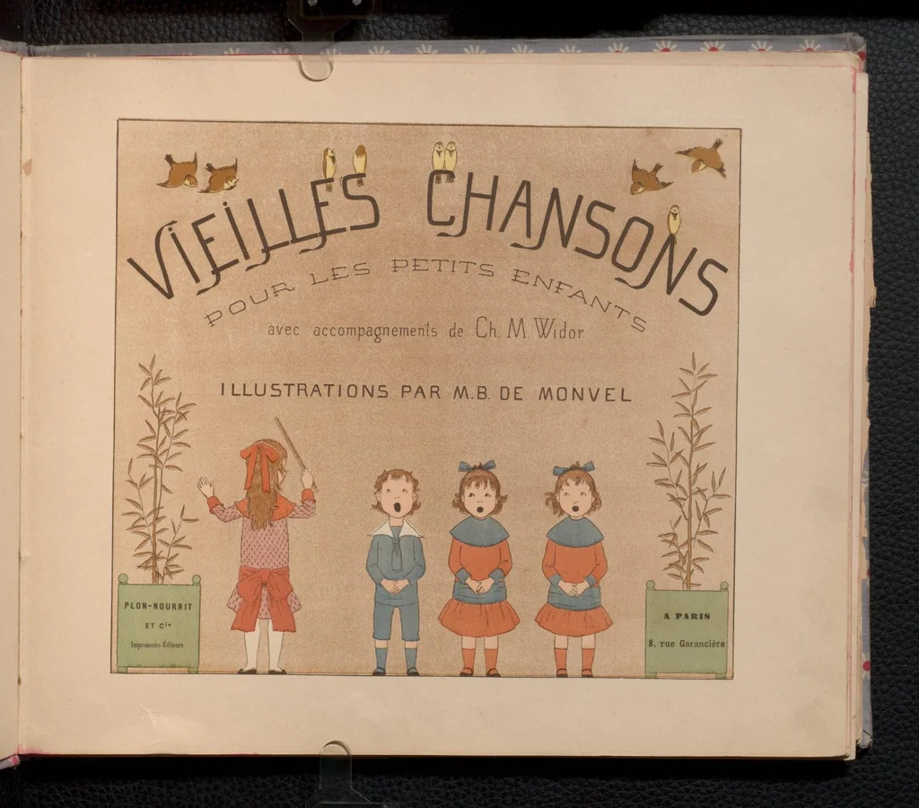 An illustration from Vieilles chansons pour les petits enfants, 1883, leaf 6