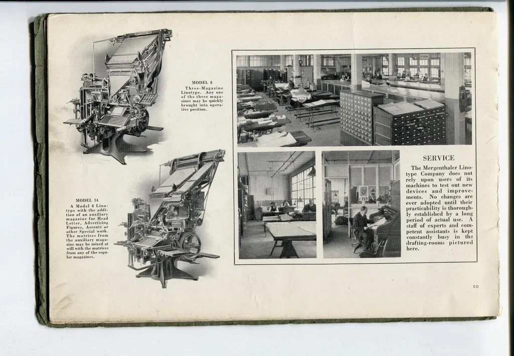 An illustration from The Book of the Matrix Announcing Specimen Book of Type Styles, 1916, leaf 13
