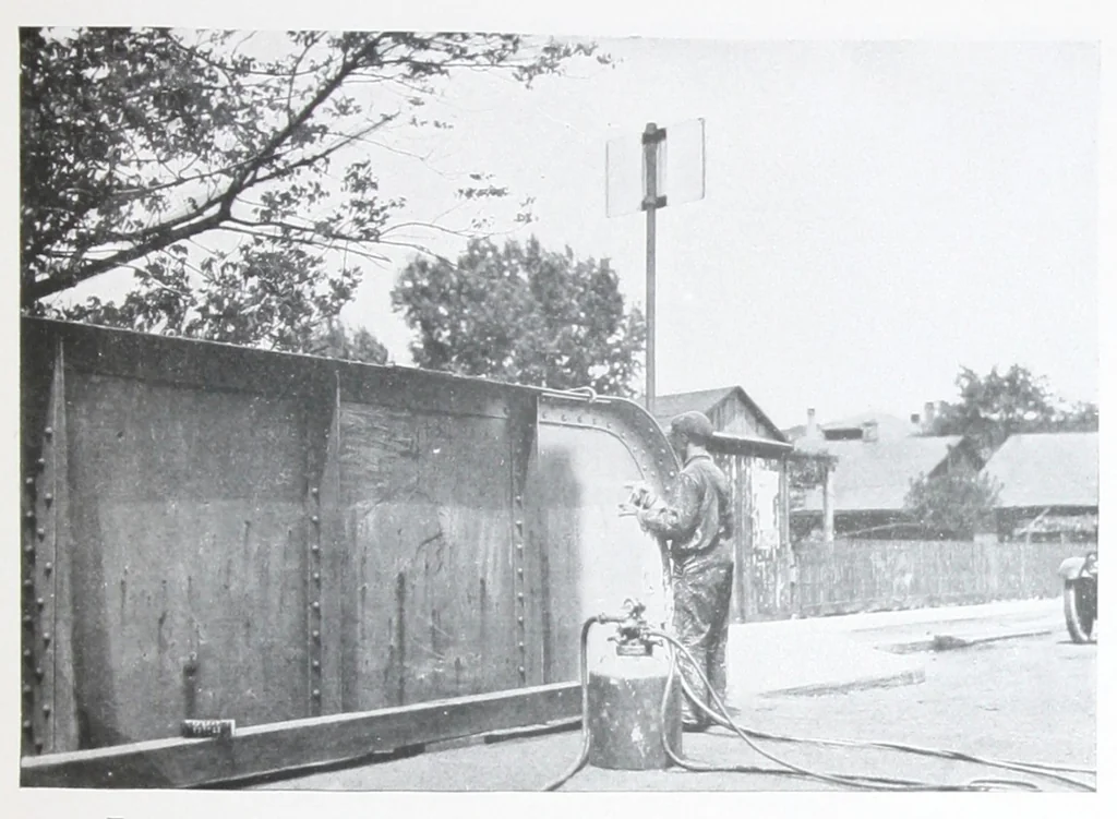 An illustration from Metallic zinc powder in industrial paint., 1929, leaf 18