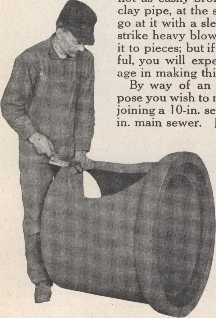 An illustration from Miracle concrete: the great modern industry, 1909, leaf 101