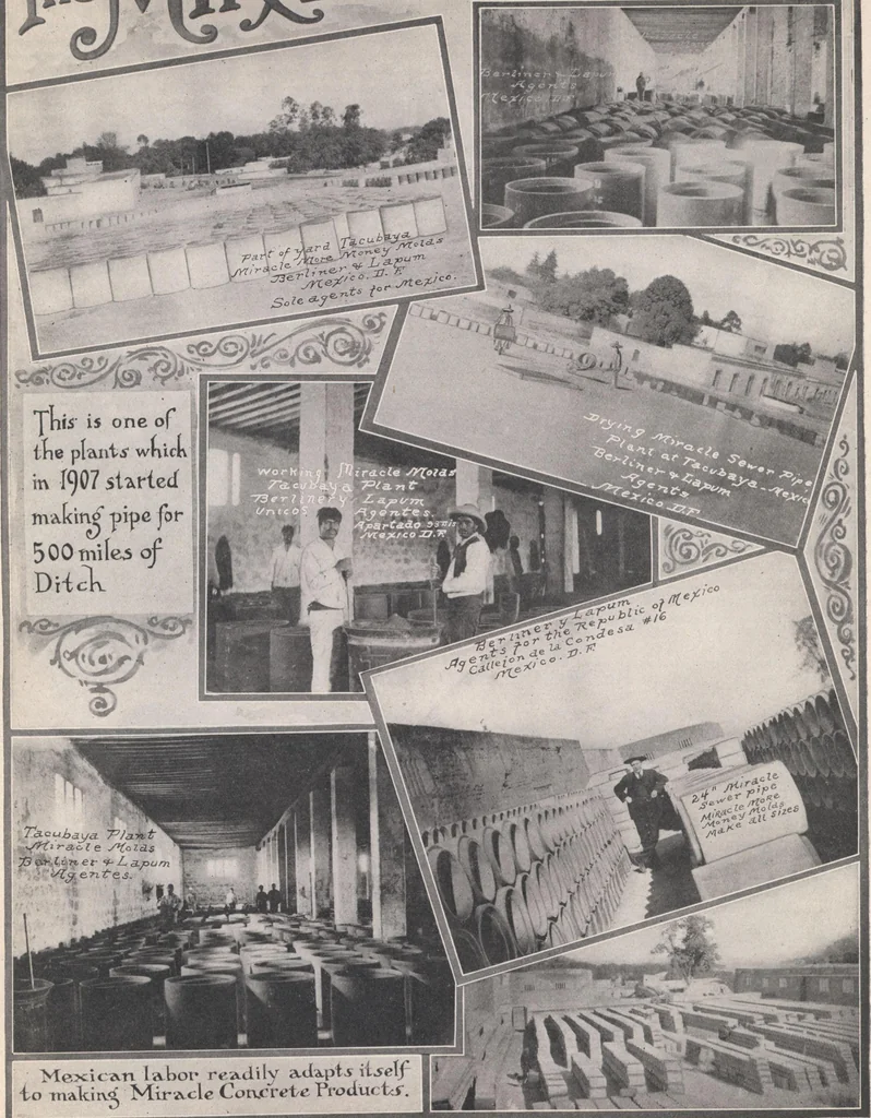 An illustration from Miracle concrete: the great modern industry, 1909, leaf 103