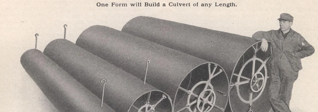 An illustration from Miracle concrete: the great modern industry, 1909, leaf 107