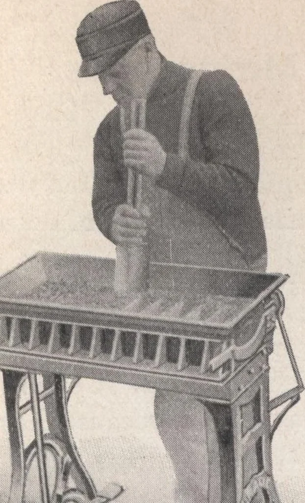 An illustration from Miracle concrete: the great modern industry, 1909, leaf 111