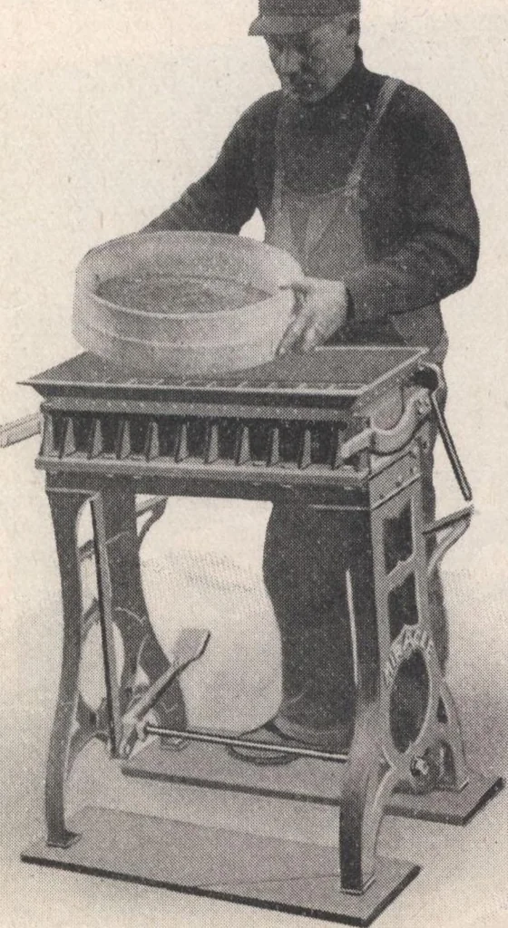 An illustration from Miracle concrete: the great modern industry, 1909, leaf 111