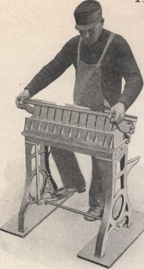 An illustration from Miracle concrete: the great modern industry, 1909, leaf 112