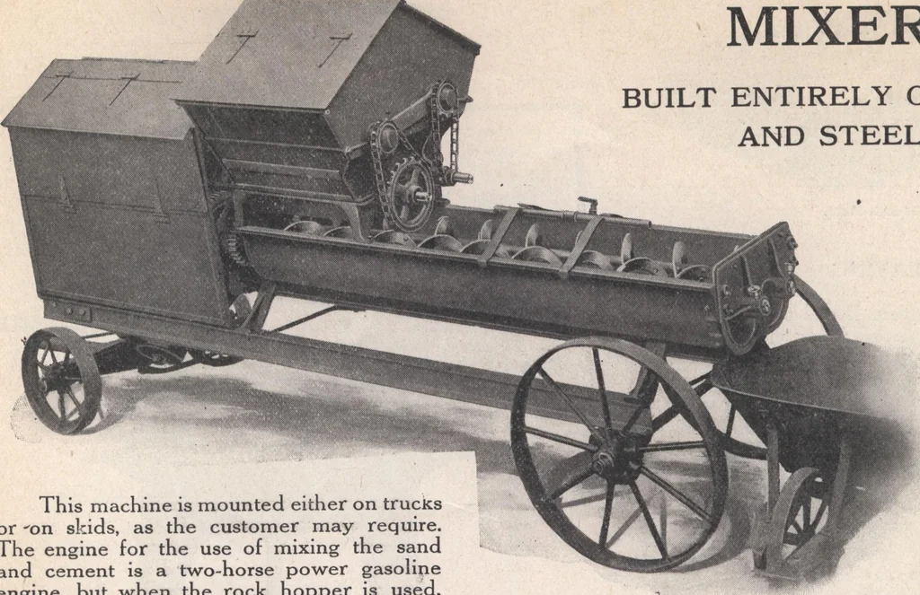 An illustration from Miracle concrete: the great modern industry, 1909, leaf 119
