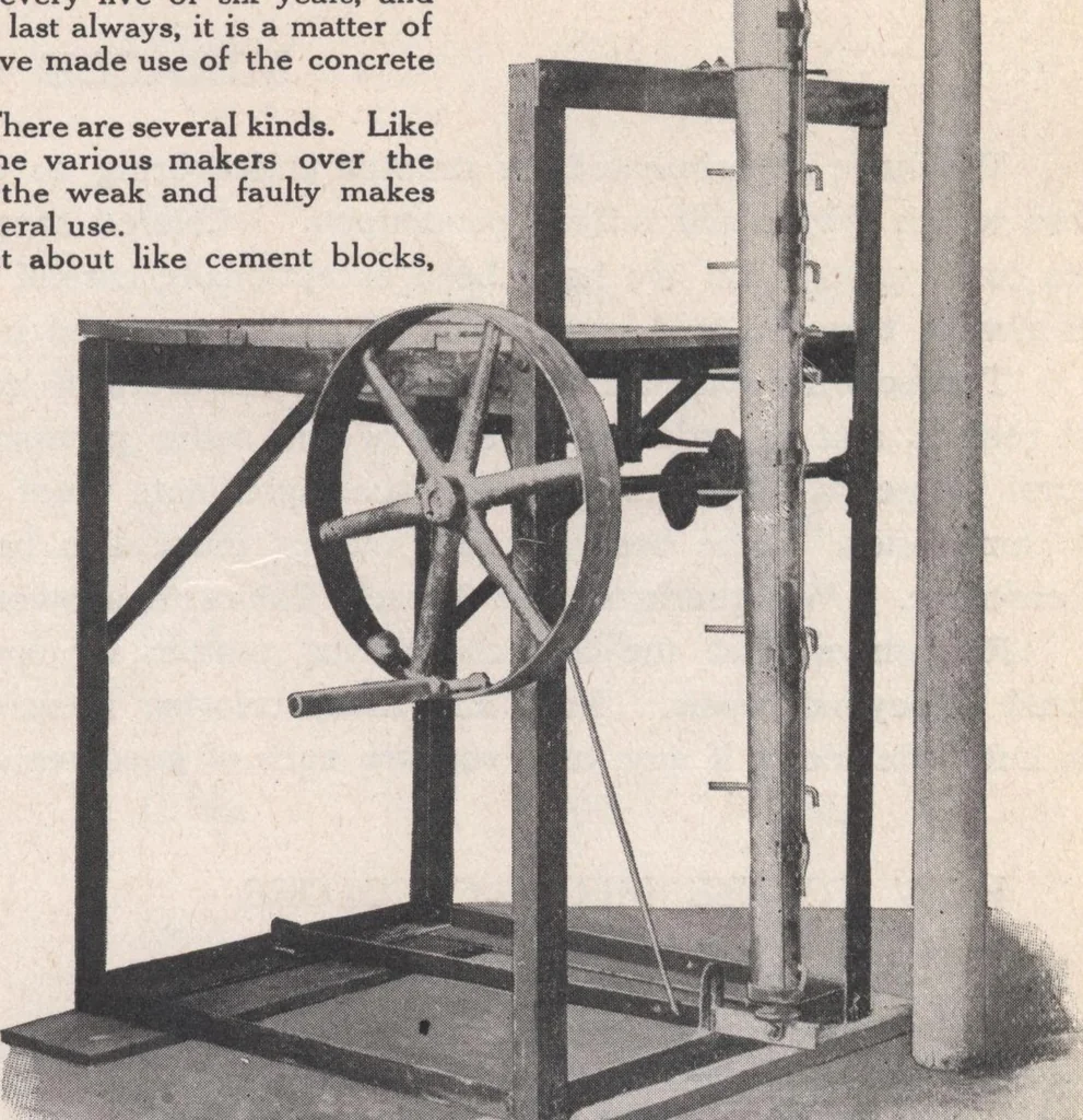 An illustration from Miracle concrete: the great modern industry, 1909, leaf 124