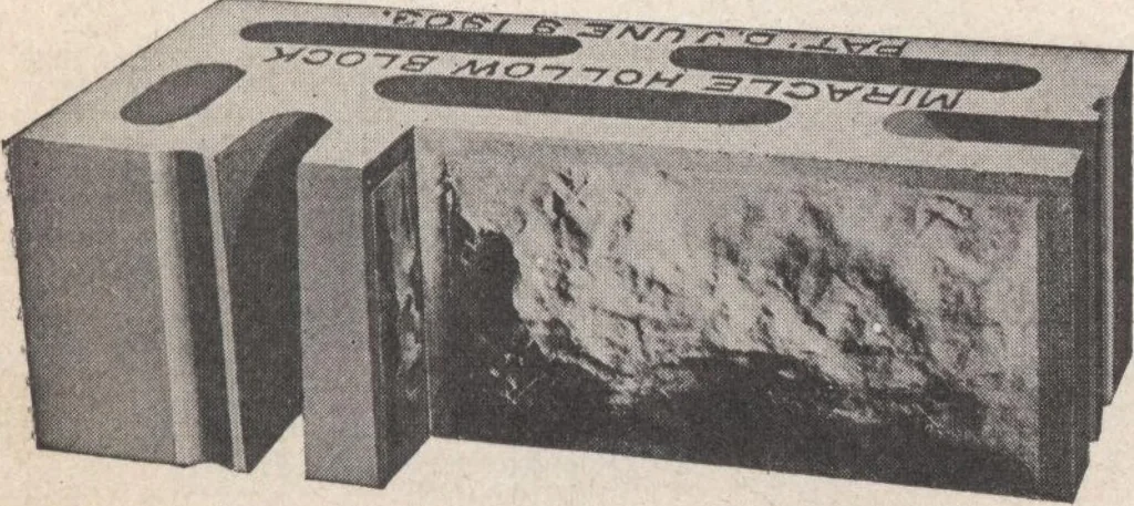 An illustration from Miracle concrete: the great modern industry, 1909, leaf 16