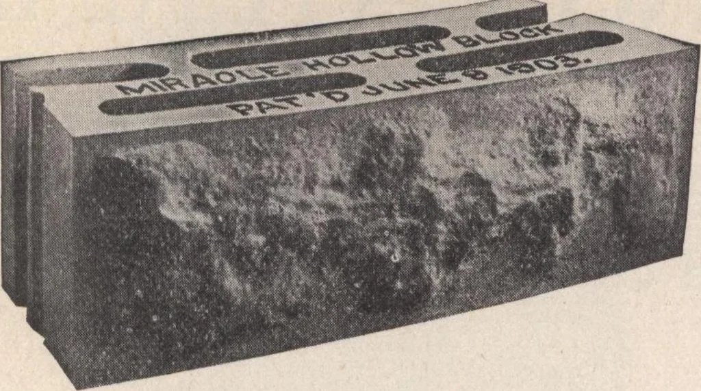 An illustration from Miracle concrete: the great modern industry, 1909, leaf 17