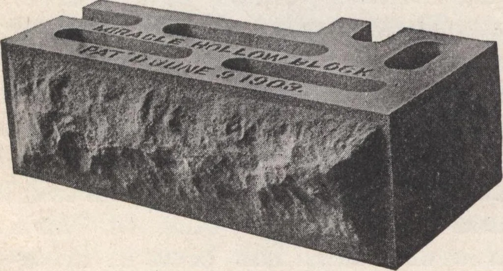 An illustration from Miracle concrete: the great modern industry, 1909, leaf 19