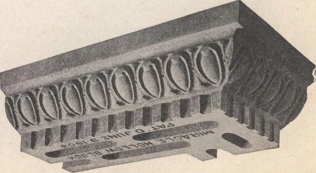 An illustration from Miracle concrete: the great modern industry, 1909, leaf 19
