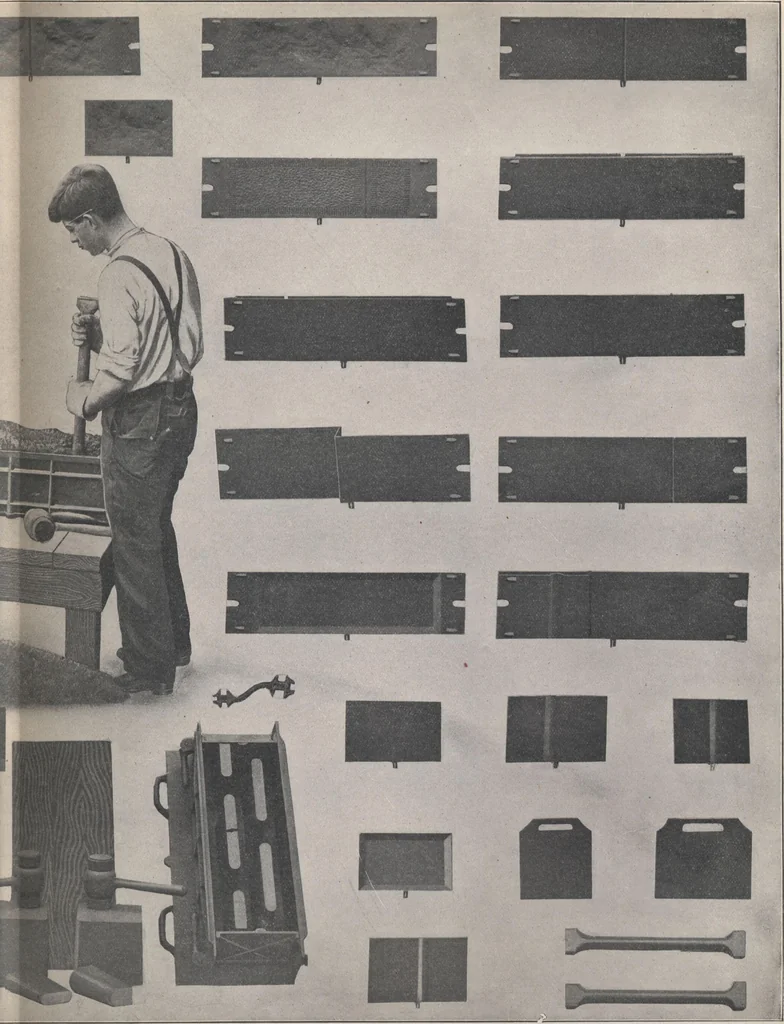 An illustration from Miracle concrete: the great modern industry, 1909, leaf 25