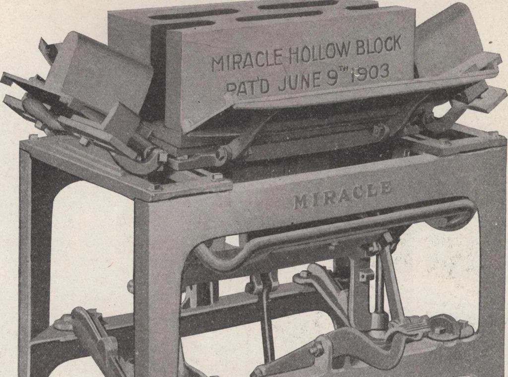 An illustration from Miracle concrete: the great modern industry, 1909, leaf 39