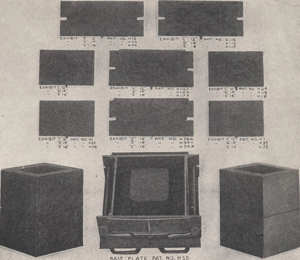 An illustration from Miracle concrete: the great modern industry, 1909, leaf 42
