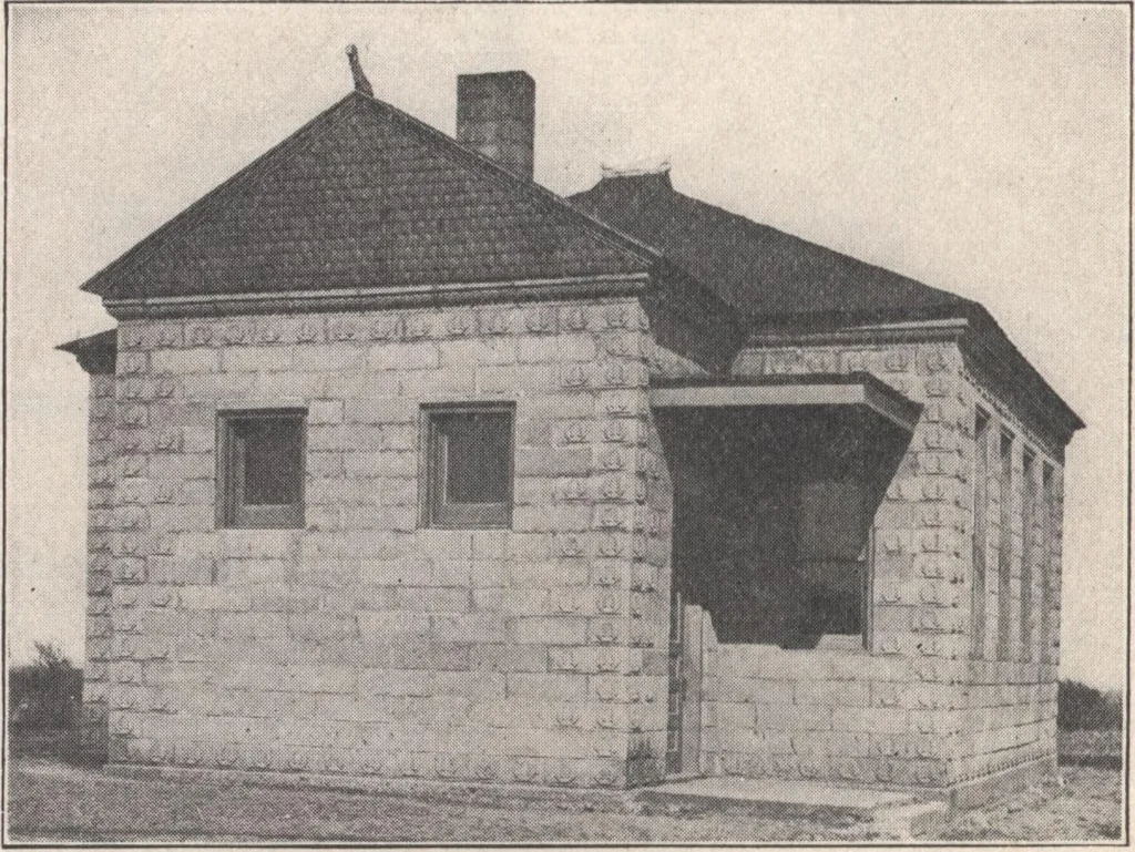 An illustration from Miracle concrete: the great modern industry, 1909, leaf 63