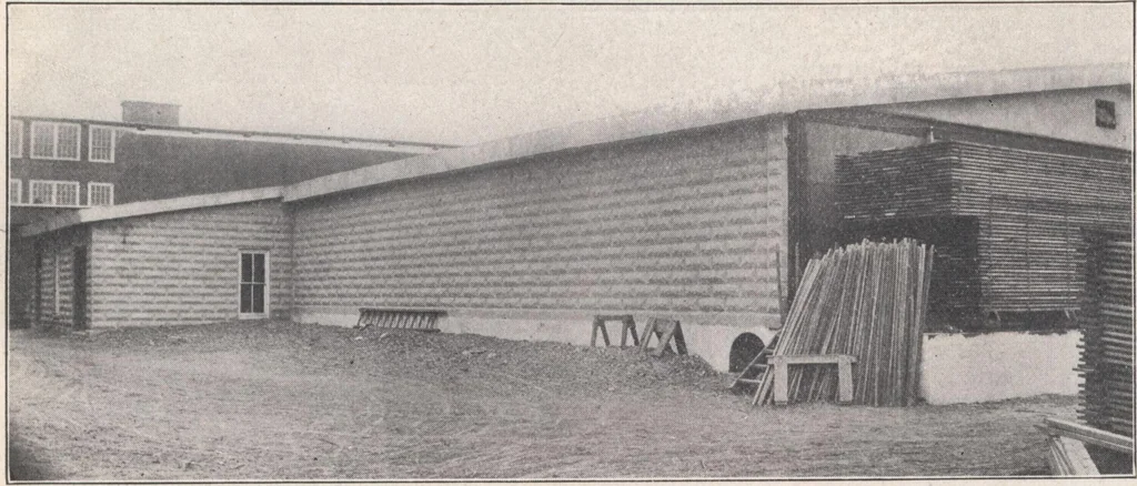 An illustration from Miracle concrete: the great modern industry, 1909, leaf 69