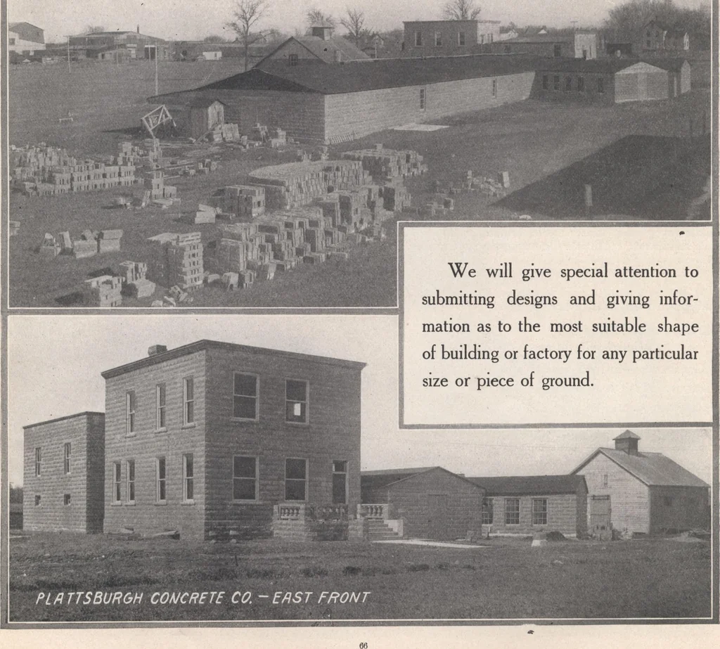 An illustration from Miracle concrete: the great modern industry, 1909, leaf 77