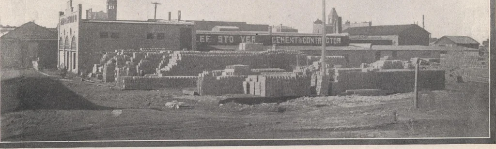 An illustration from Miracle concrete: the great modern industry, 1909, leaf 78