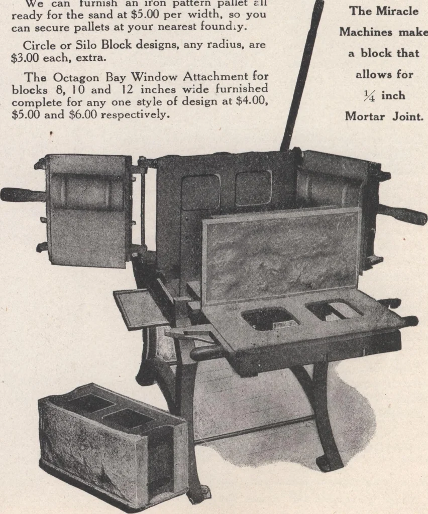 An illustration from Miracle concrete: the great modern industry, 1909, leaf 81