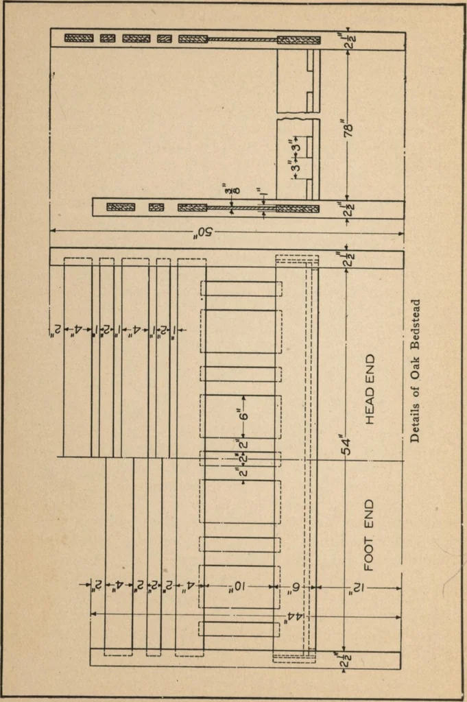 An illustration from Mission furniture: how to make it part two, 1910, leaf 105