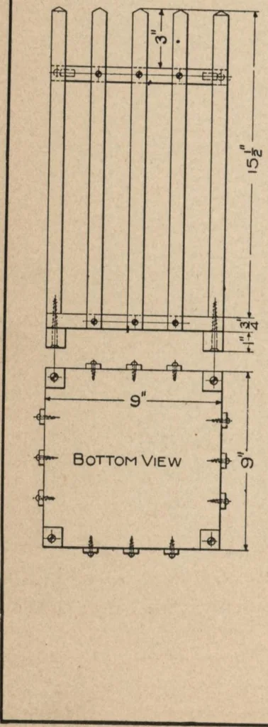 An illustration from Mission furniture: how to make it part two, 1910, leaf 33
